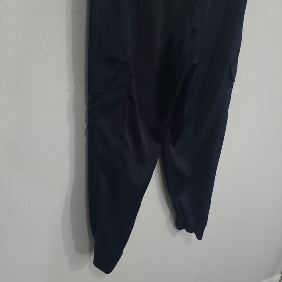 Gabrielle Union Black Satin Cargo Jogger Pants Womens 8 Relaxed Dressy N… - Picture 13 of 13